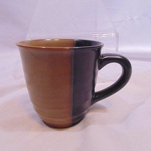 Sango China Gold Dust brown/black mugs set of 6